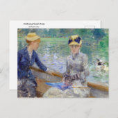 Sommertag von Berthe Morisot Postkarte (Vorne/Hinten)