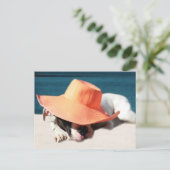 Sommertage am Meer Postkarte (Stehend Vorderseite)