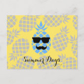 "Sommertage" Ananas Postkarte (Vorderseite)