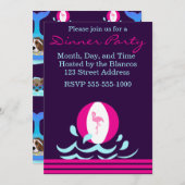 Sommertage der Hunde Einladung (Vorne/Hinten)