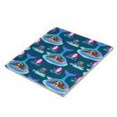 Sommertage der Hunde Fliese (Seite)