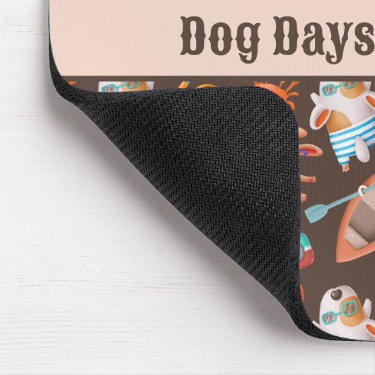 Sommertage der Hunde Mousepad (Ecke)