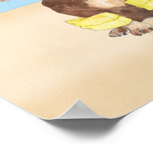 Sommertage der Hunde Poster (Ecke)