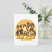 Sommertage der Hunde Postkarte (Stehend Vorderseite)