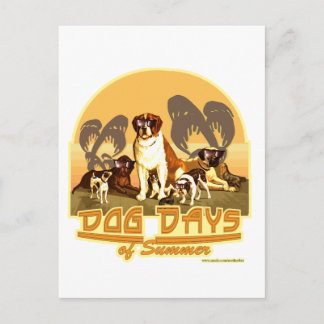Sommertage der Hunde Postkarte