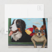 Sommertage der Hunde Postkarte (Vorne/Hinten)