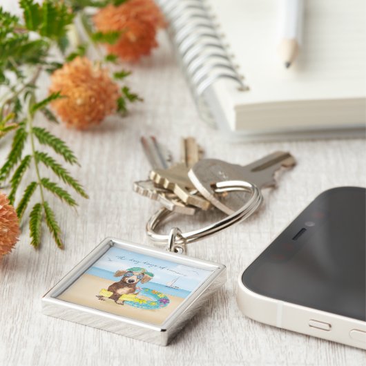 Sommertage der Hunde Schlüsselanhänger (Seite)