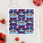 Sommertage der Hunde Serviette (Beispiel)