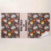 Sommertage der Hunde Strandtuch (Vorderseite)