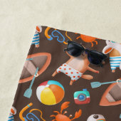 Sommertage der Hunde Strandtuch (Beispiel)