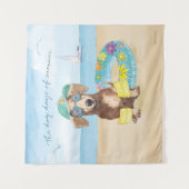 Sommertage der Hunde Wandteppich (Vorderseite)