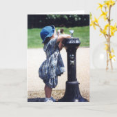 Sommertage - "Fast groß genug" Karte (Gelbe Blume)