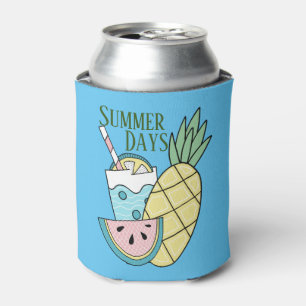Sommertage, frisches Obst und Limonade Dosenkühler