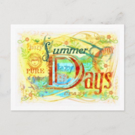Sommertage Postkarte (Vorderseite)