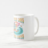 Sommertage, Retro-Wege Textgestaltung Kaffeetasse (VorderseiteRechts)