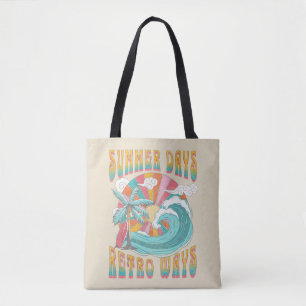 Sommertage, Retro-Wege Textgestaltung Tasche