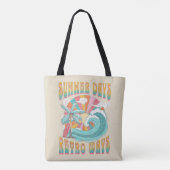 Sommertage, Retro-Wege Textgestaltung Tasche (Rückseite)