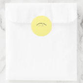 Sommertage Runder Aufkleber (Tasche)