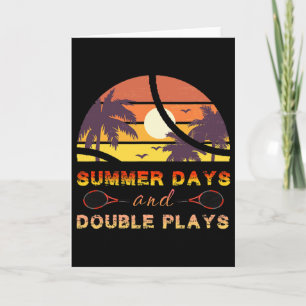 Sommertage Und Doppelte Spiele Hallo Sommer Verkau Karte