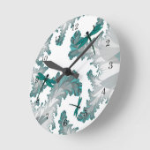 Sommertagsdrachenuhr Runde Wanduhr (Winkel)