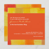 Sommertango Bachelor Party Einladung (Vorne/Hinten)