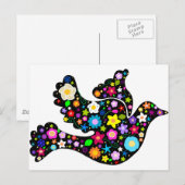 Sommertaube Blume Postkarte (Vorne/Hinten)