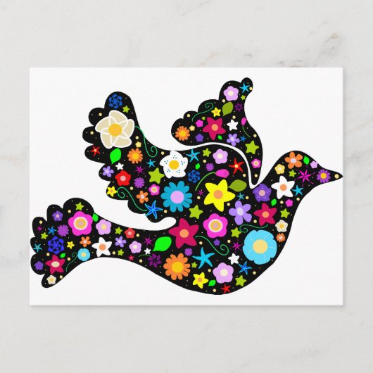 Sommertaube Blume Postkarte (Vorderseite)