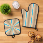 Sommertäuschung Ofenhandschuh & Topflappen-Set (Oben Unten)