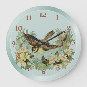 Sommerteich Große Wanduhr