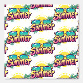 Sommertext - farbenfrohe Sommersonnenbrille Tapete (Vorderseite)
