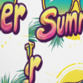 Sommertext - farbenfrohe Sommersonnenbrille Tapete (Naht)
