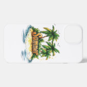 Sommertext - tropische Sommerinsel iPhone Hülle (Rückseite (Horizontal))