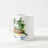 Sommertext - tropische Sommerinsel Kaffeetasse (Vorderseite Links)