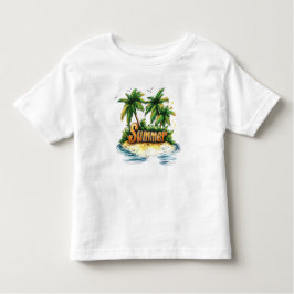 Sommertext - tropische Sommerinsel Kleinkind T-shirt