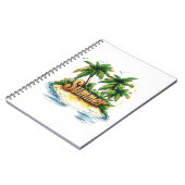 Sommertext - tropische Sommerinsel Notizblock (Linke Seite)