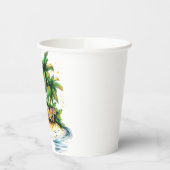 Sommertext - tropische Sommerinsel Pappbecher (Links)