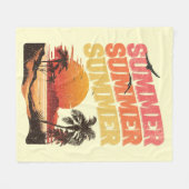 Sommertextdesign Fleecedecke (Vorderseite (Horizontal))