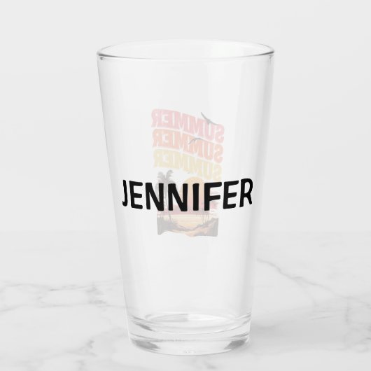 Sommertextdesign Glas (Rückseite)