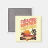 Sommertextdesign Magnet (Vorderseite/Rückseite)