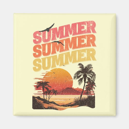 Sommertextdesign Magnet (Vorne)