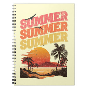 Sommertextdesign Notizblock