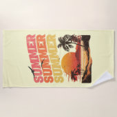 Sommertextdesign Strandtuch (Vorderseite)