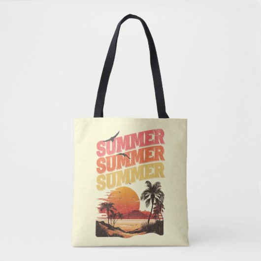 Sommertextdesign Tasche (Vorderseite)