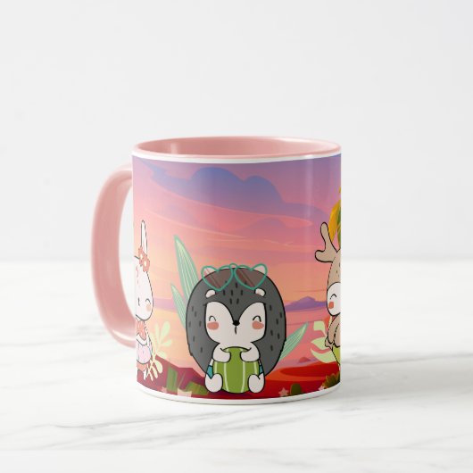 Sommertiere Tasse (Vorderseite Links)