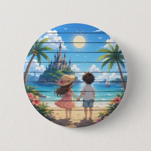 Sommertraum Button (Vorderseite)