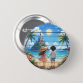 Sommertraum Button (Vorne & Hinten)