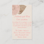 Sommertraum - Extra-Einlage Begleitkarte (Rückseite)