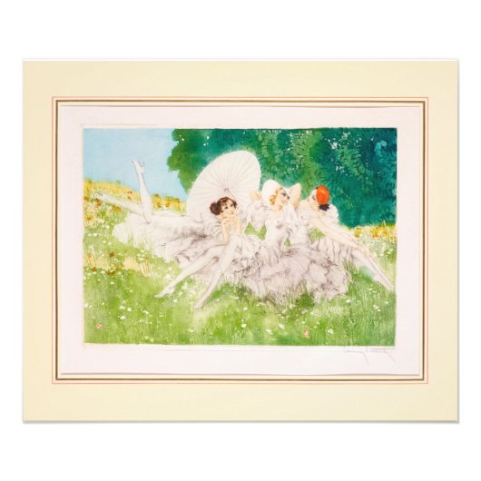 Sommerträume, 1934 von Louis Icart Fotodruck (Vorne)