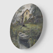 "Sommerträume" Große Wanduhr (Winkel)