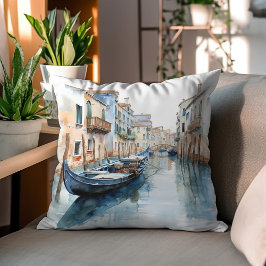 Sommerträume von Venedig Kissen